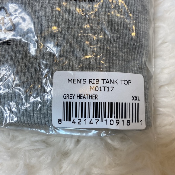 Mack Weldon Grey Heather Rib Tank Top - Picture 4 of 4